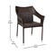 Flash Furniture Espresso PE Rattan Wicker Patio Dining Chair TT-TT02-ESP-GG - alternate 10